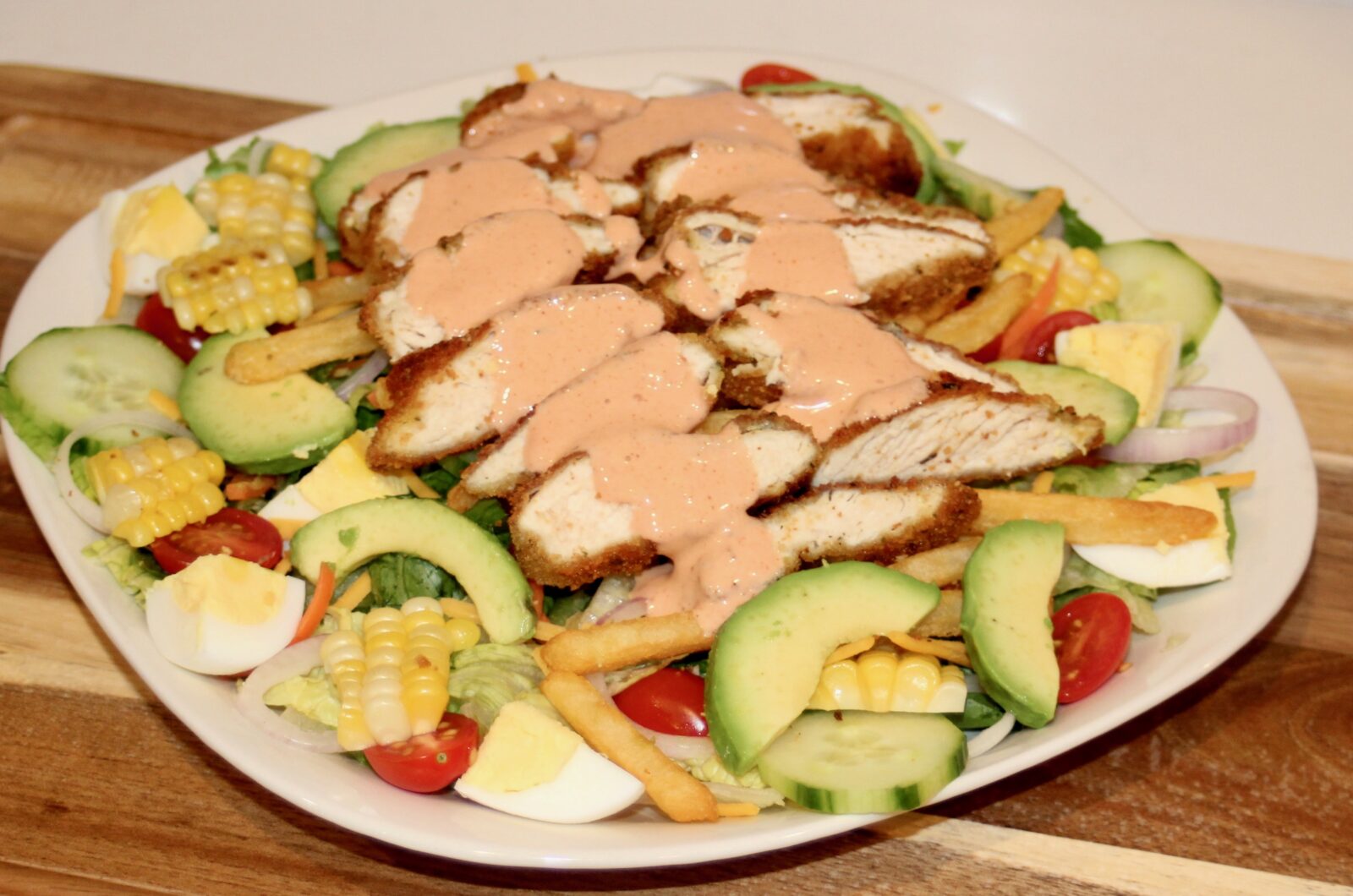 Crispy Buffalo Chicken Salad