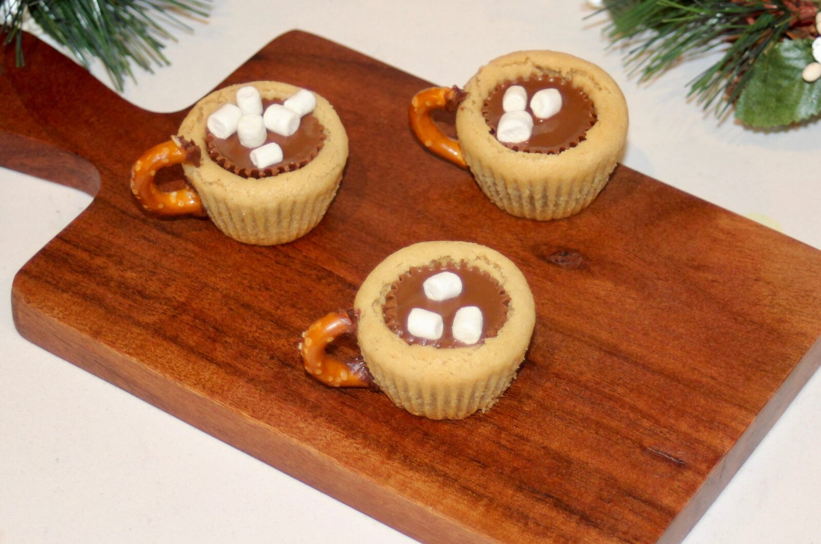 Peanut Butter Cup Hot Cocoa Cookies
