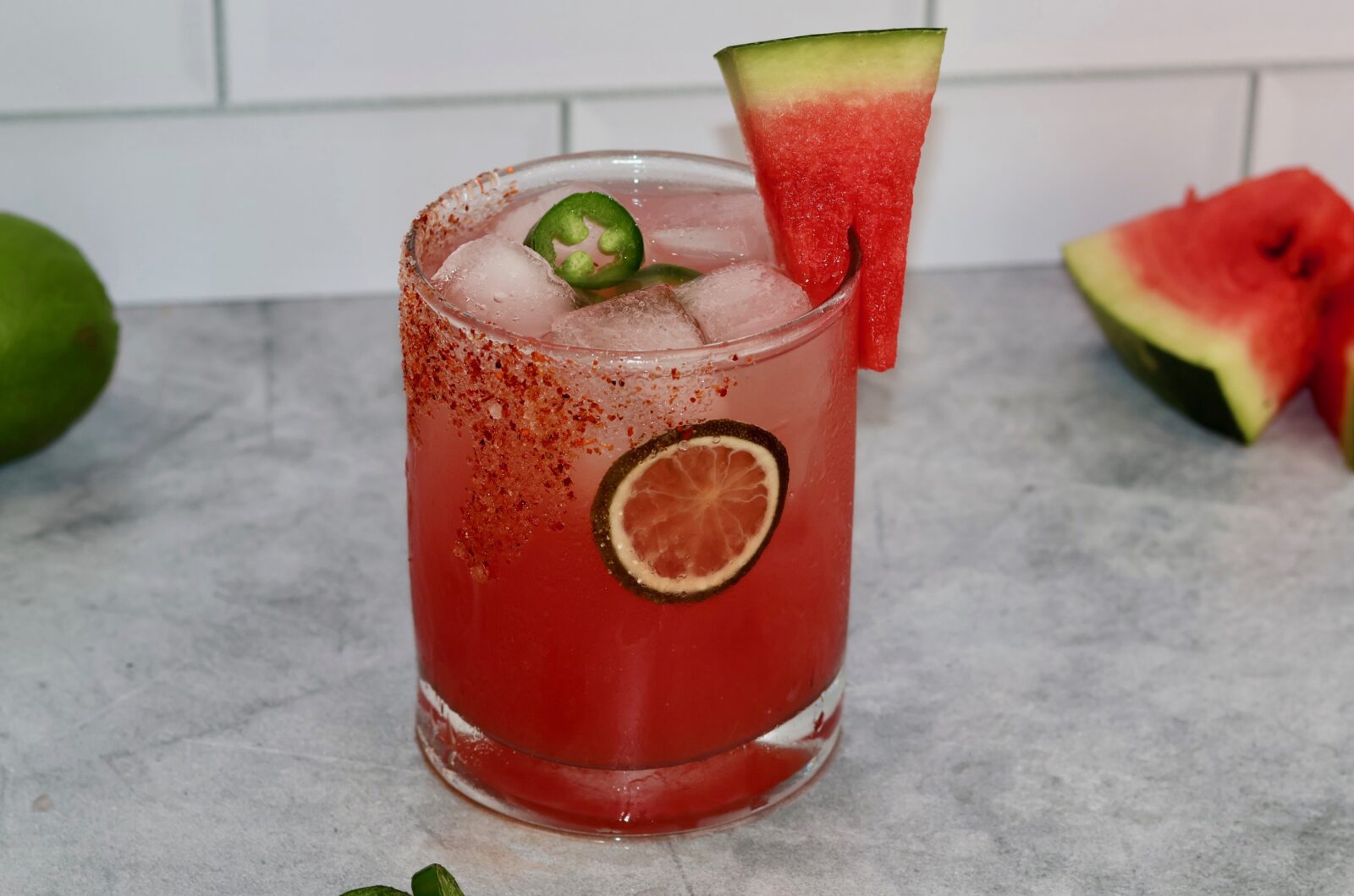 Spicy Watermelon Margarita 